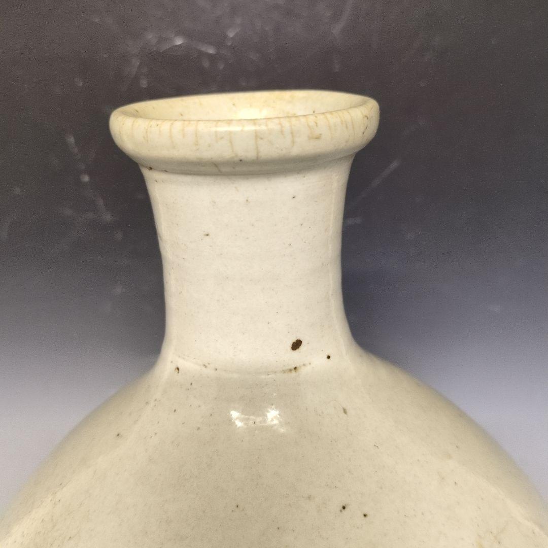 李朝白磁壷 李朝時代