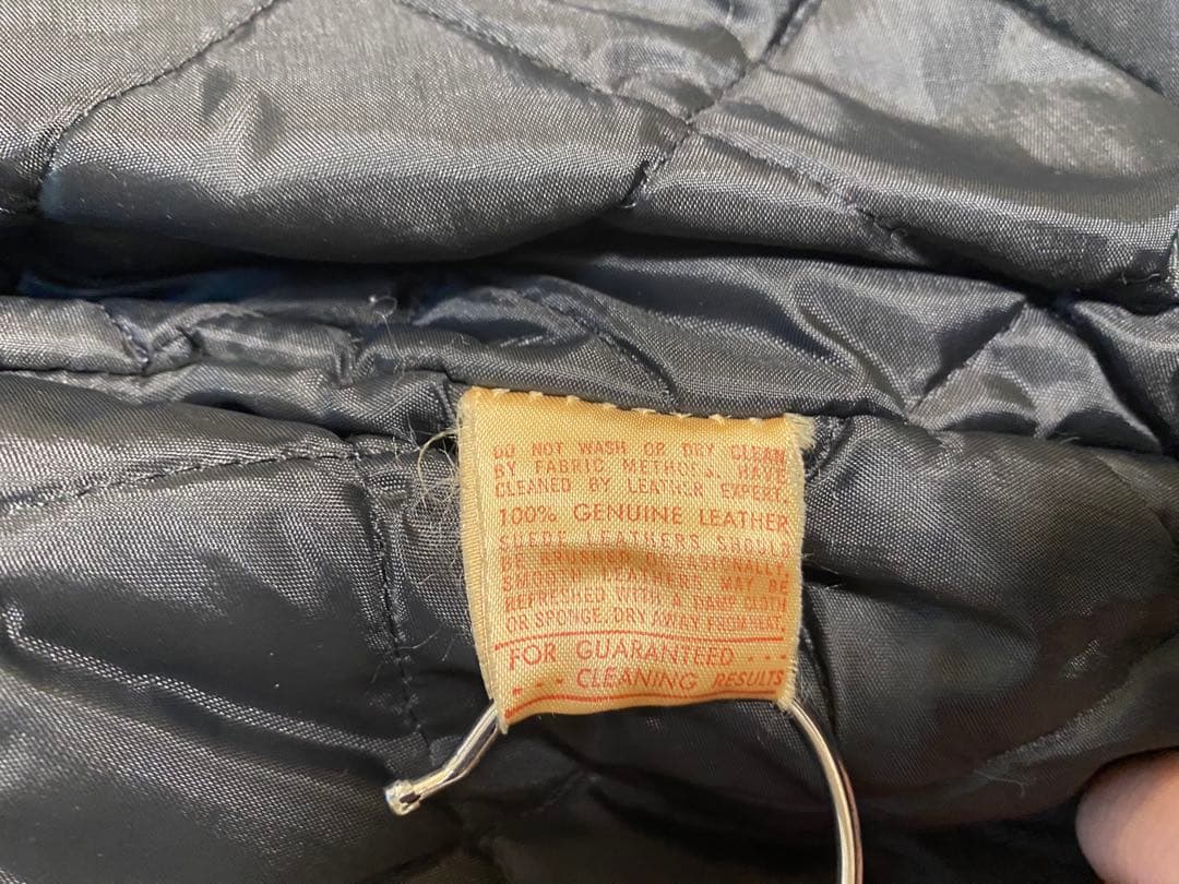 Schott 70年代牛タグ逆ハ型ジッパーシングルライダース