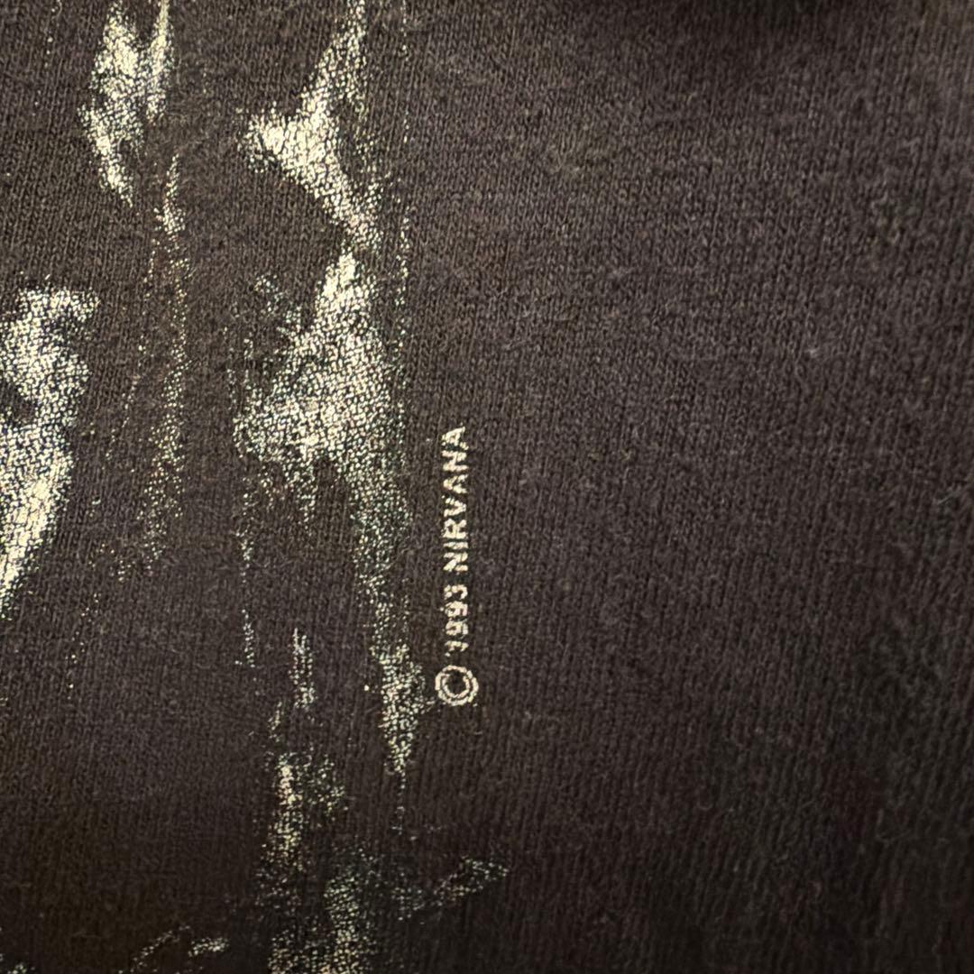 NIRVANA 骸骨デザイン Tシャツ