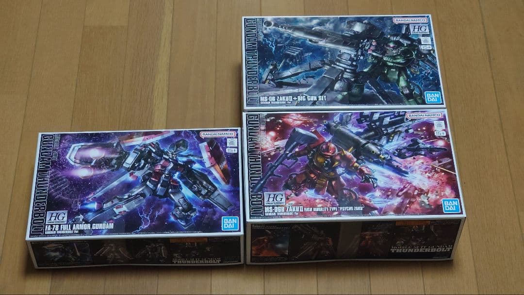 【新品未開封】HG GUNDAM THUNDERBOLT3点