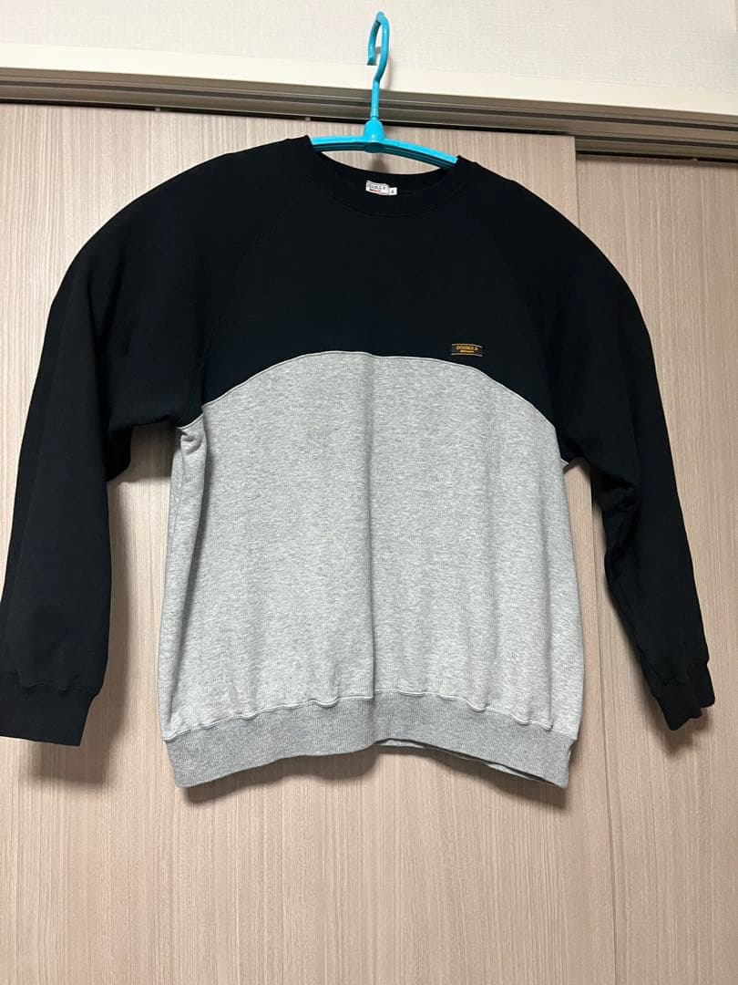 【ペアコーデ】ダブルB バックロゴトレーナー Lサイズ&120cm ダブルビー