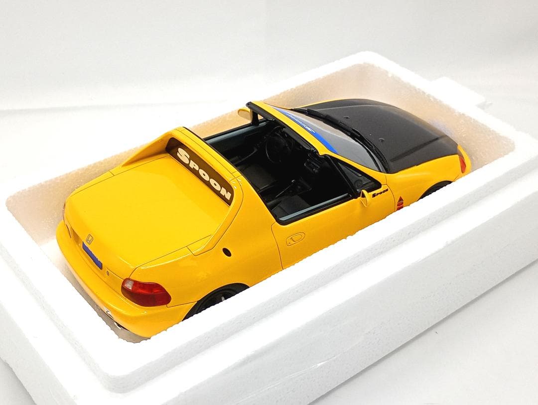 OTTO 1/18 ホンダ シビック デルソル スプーン 1996 イエロー