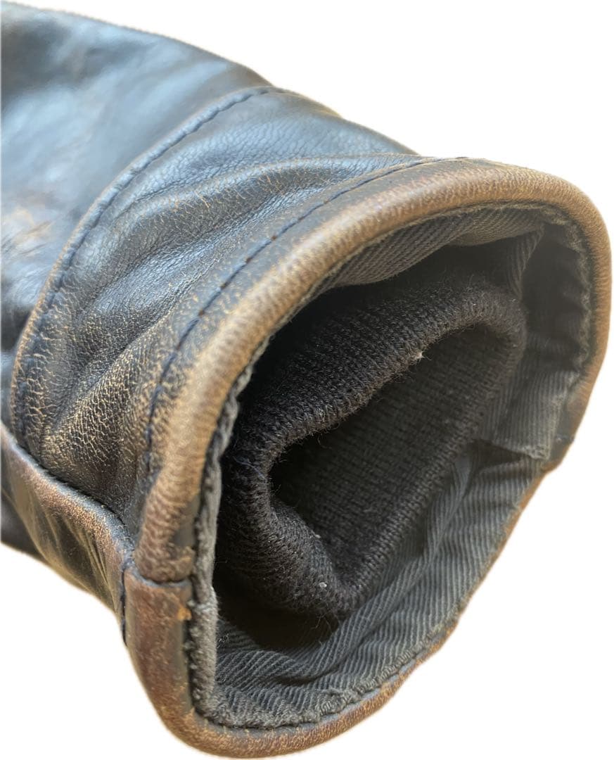 茶芯AERO LEATHER HIGHWAYMAN 馬革 90s前期