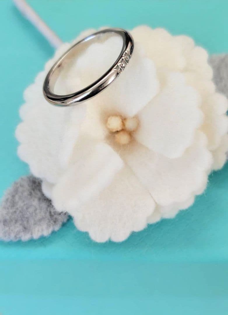 【美品】ティファニー フォーエバー ウエディングバンドリング 8.5号 送料無料