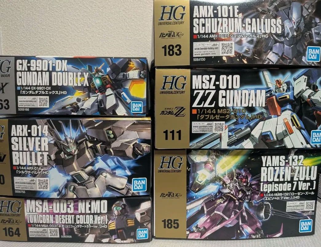 ​HG 1/144 ガンプラ 6点セット（シュツルム・ガルス、ローゼン・ズール他