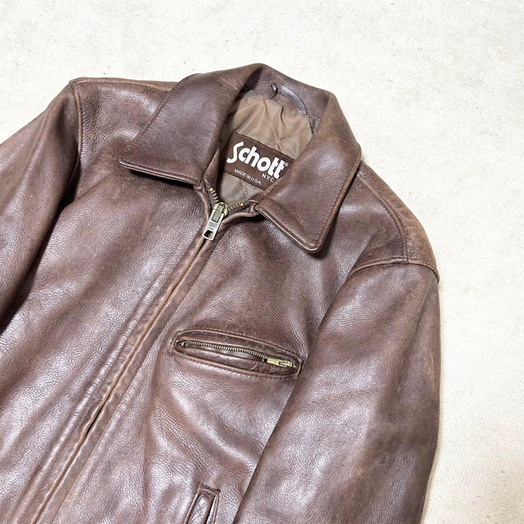 ショット　Schott シングルライダース　レザージャケット　AT101 本革