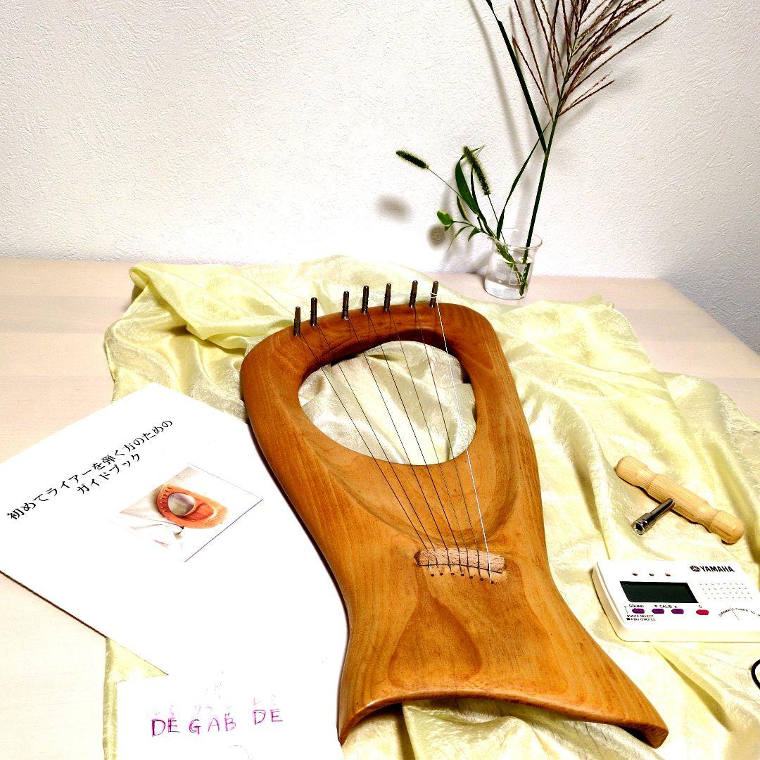 キンダーハープ　初心者用４点セットハンドメイド