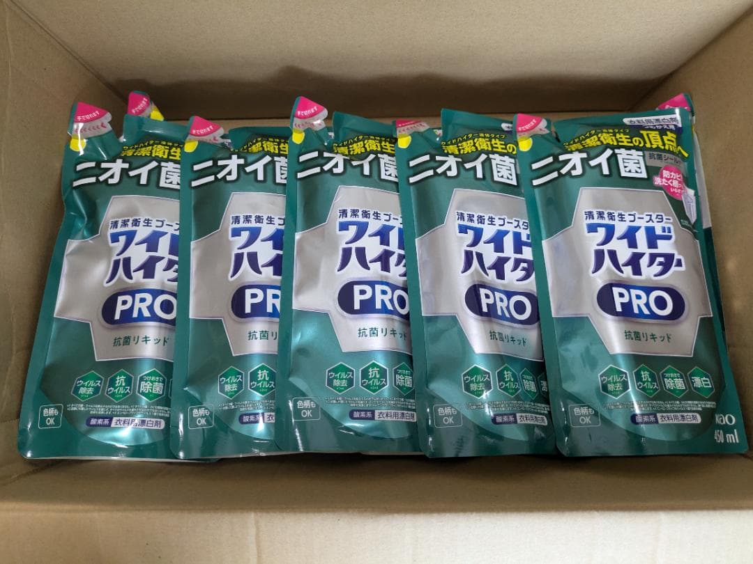 ワイドハイターPRO 抗菌リキッド つめかえ用 450ml 　20個
