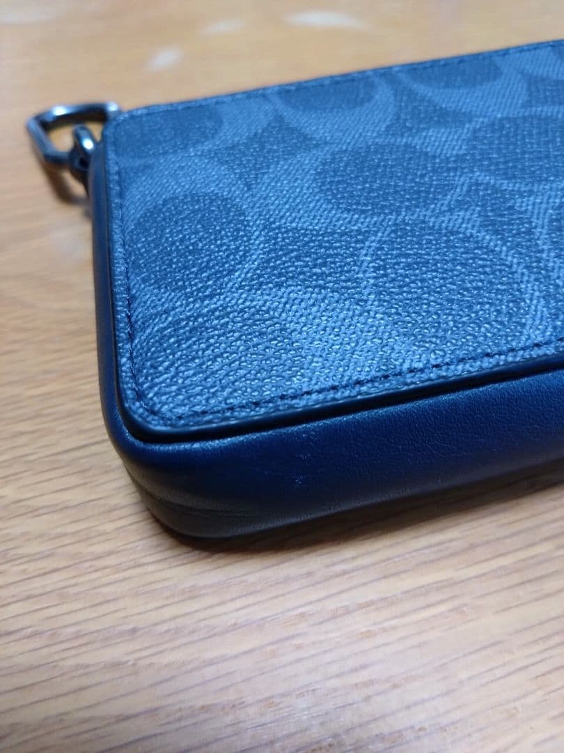 サ*ヨ様 【入手困難/レアカラー/美品】COACH デニムブルー キーケース