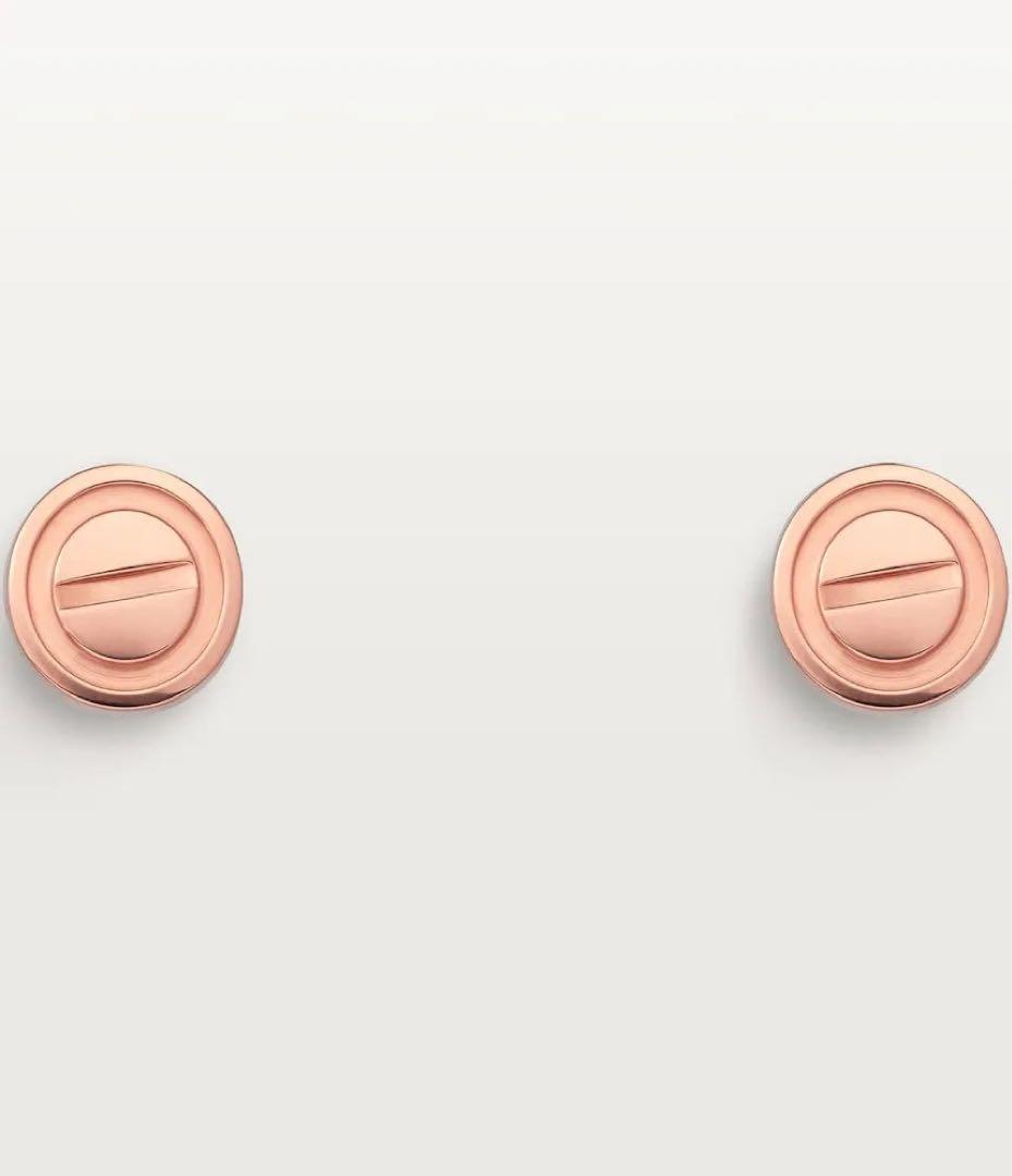 Cartier ローズゴールド ピアス