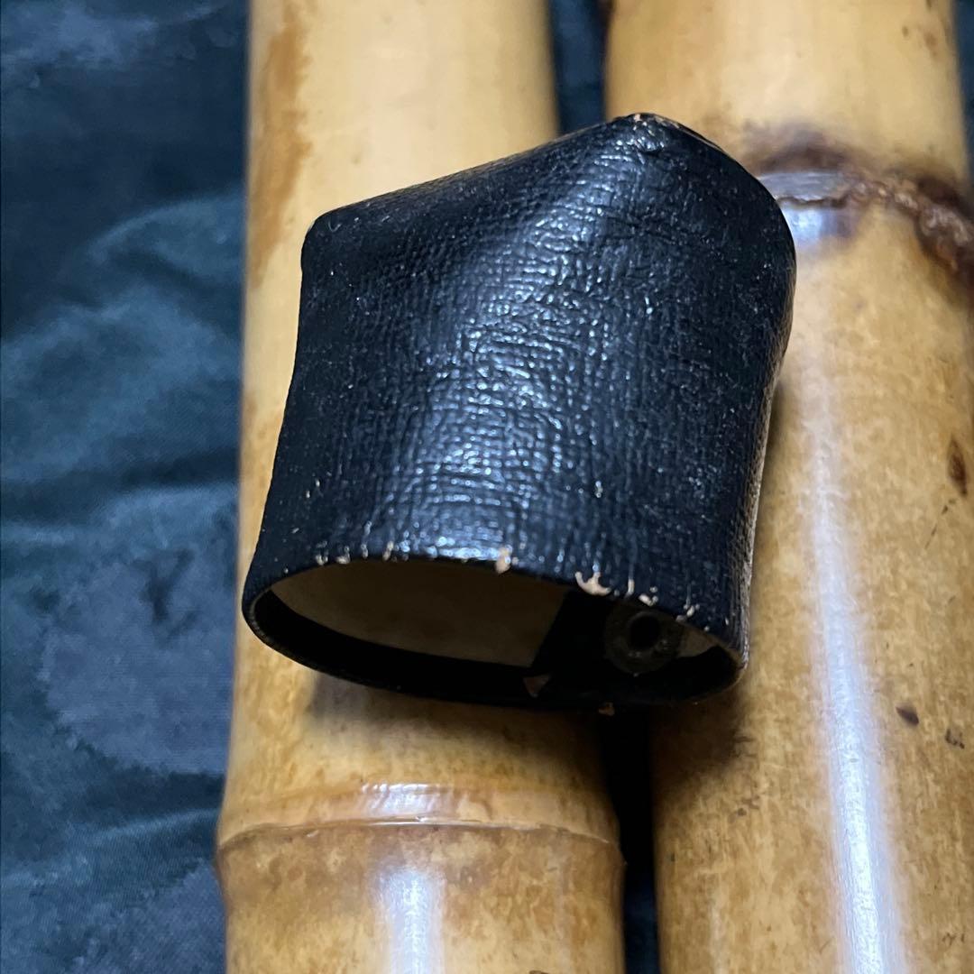 尺八 琴古流 在銘 竹治 1尺5寸管 中継ぎ 籐巻き銀三線 【音出し確認済み】