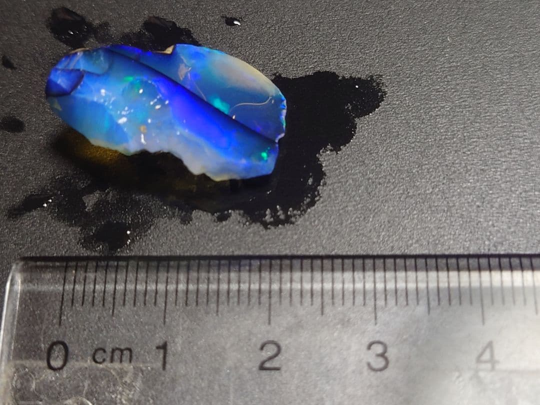 ウェロ産　チョーク　エチオピアオパール　標本　鉱物　原石　プレシャス　青