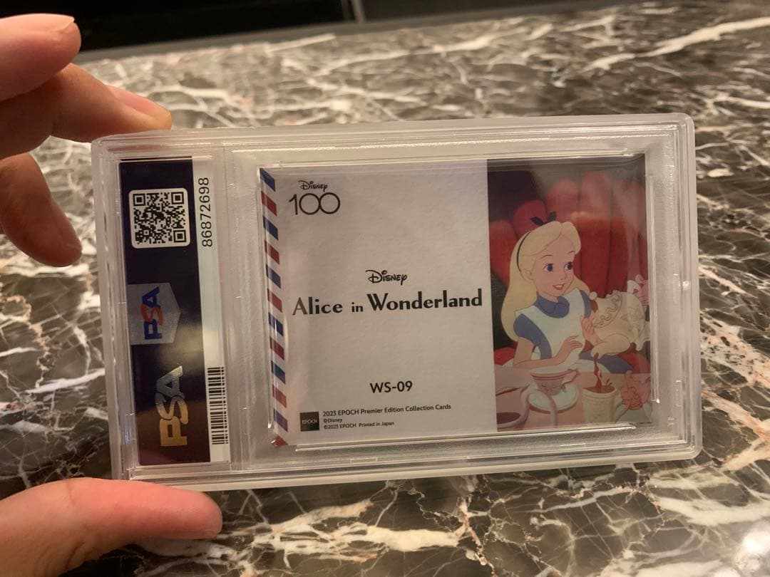 エポック　ディズニー100 世界10枚限定！不思議の国のアリス　psa10！
