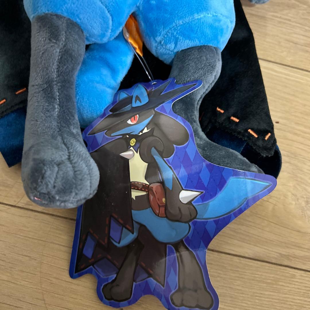 ポケットモンスター　ルカリオ　ハロウィン　ぬいぐるみ　タグ付き　ポケモンセンター