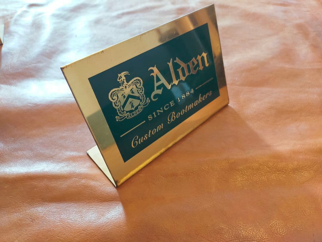 非売品　ALDEN　オールデン　金属製プレート