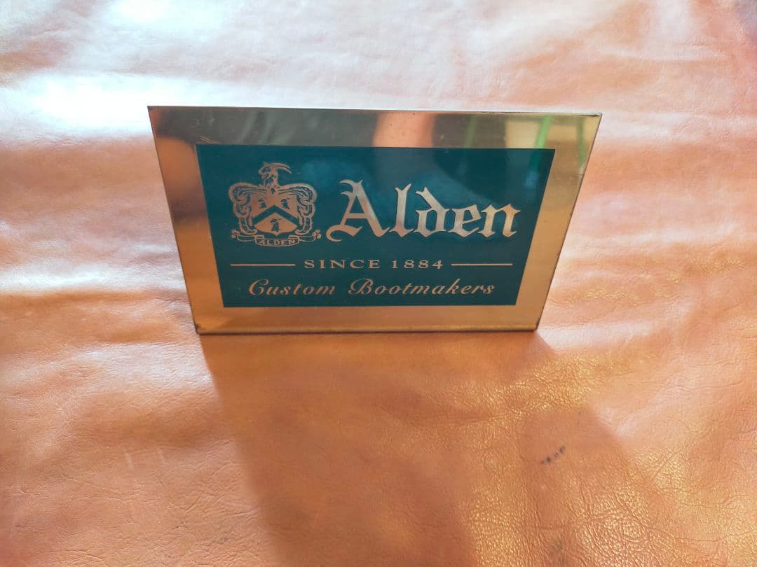 非売品　ALDEN　オールデン　金属製プレート