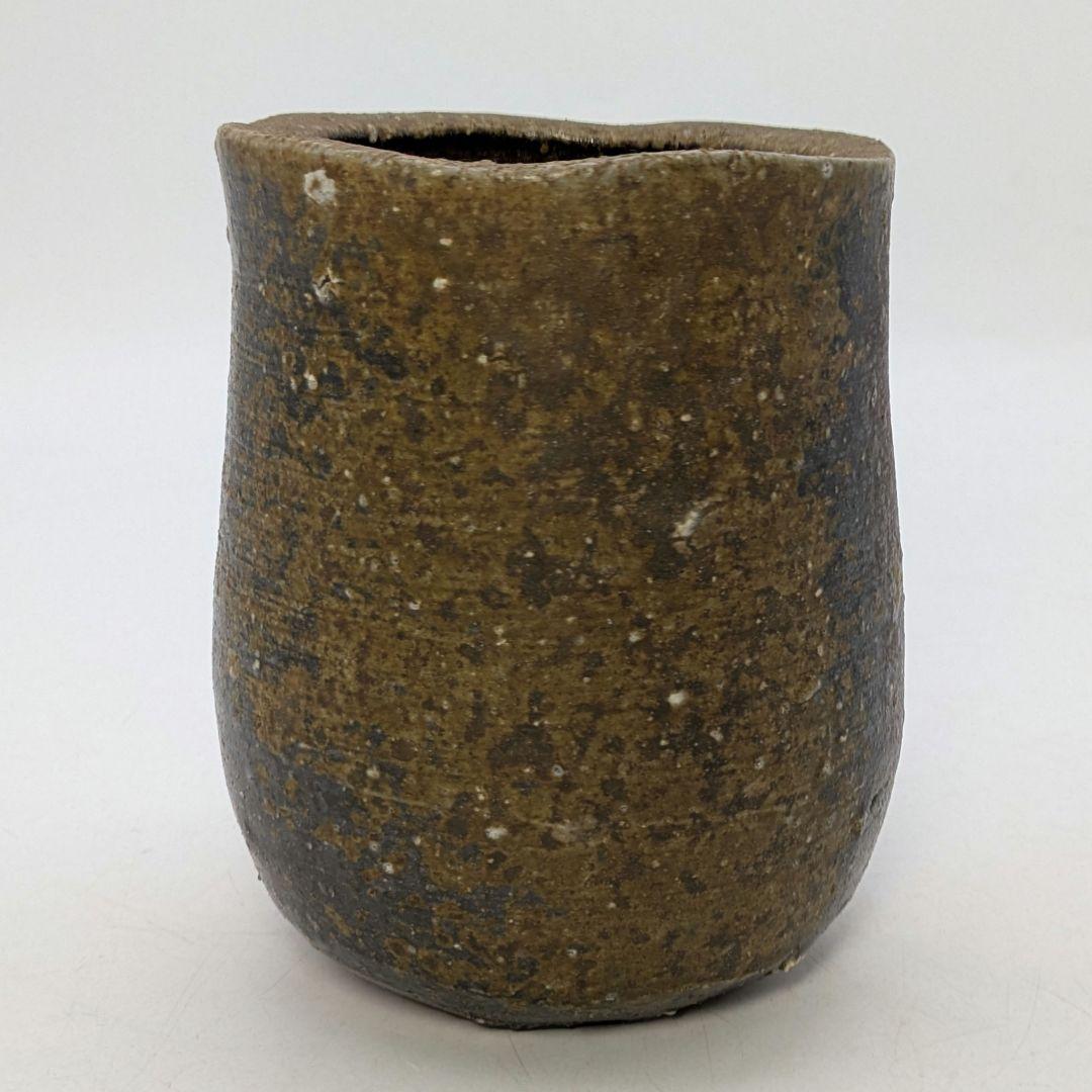 人間国宝 藤原雄 備前焼 掛花入 合箱栞 花器 フラワーベース 花瓶 花生 抹茶