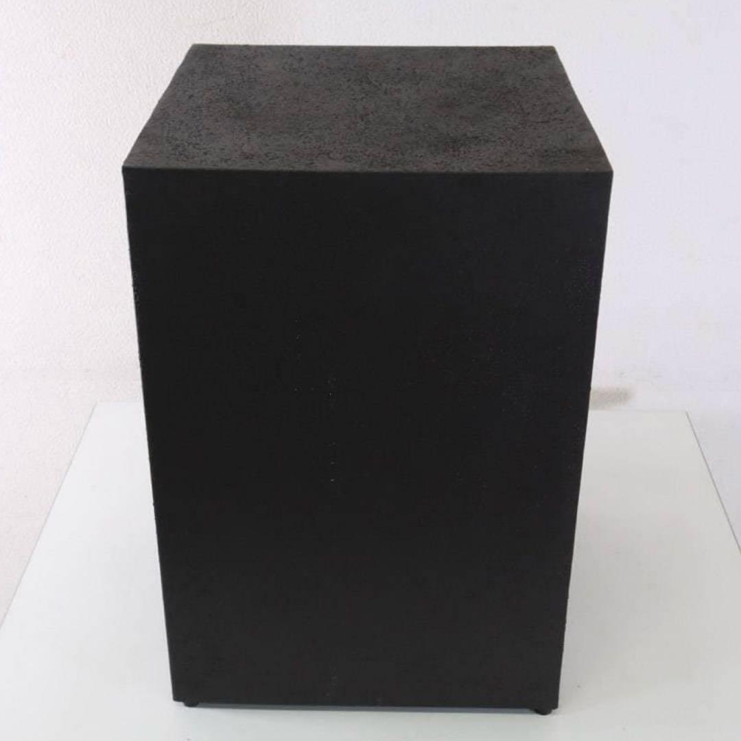 値下展示品 ザラホーム スクエアメタルベース サイドテーブル ブラック 鉄製