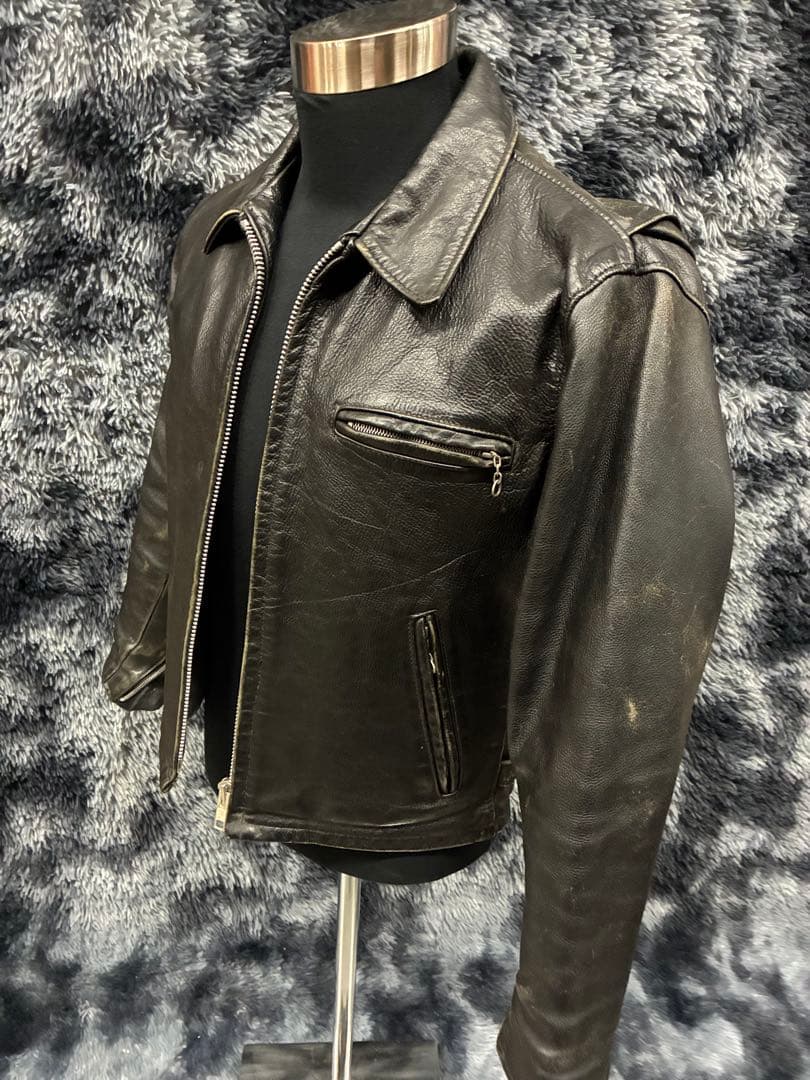 SCHOTT シングルライダースジャケット 38 ボアライナー付き アメリカ製