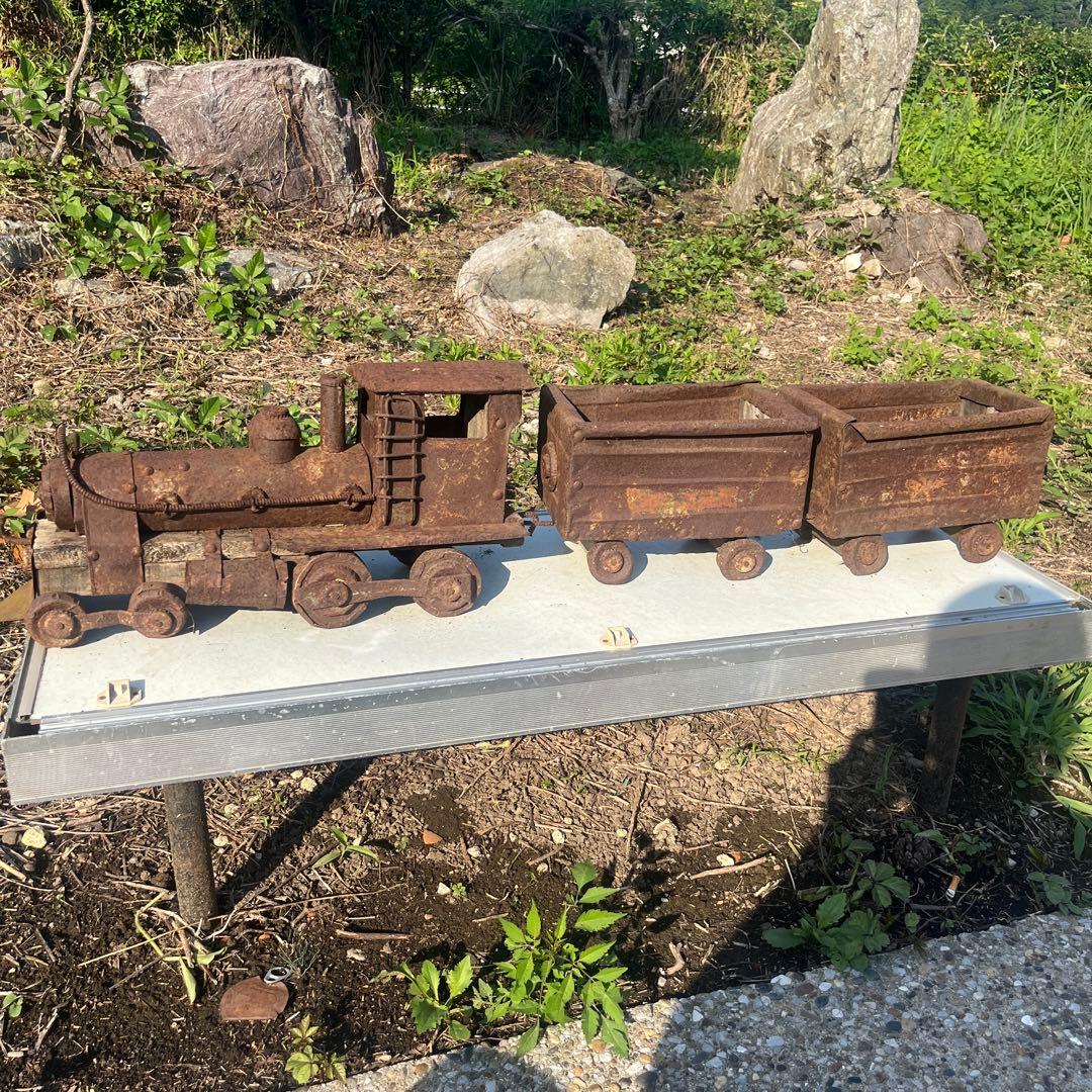 アンティーク　蒸気機関車　炭水車✖️2付　大