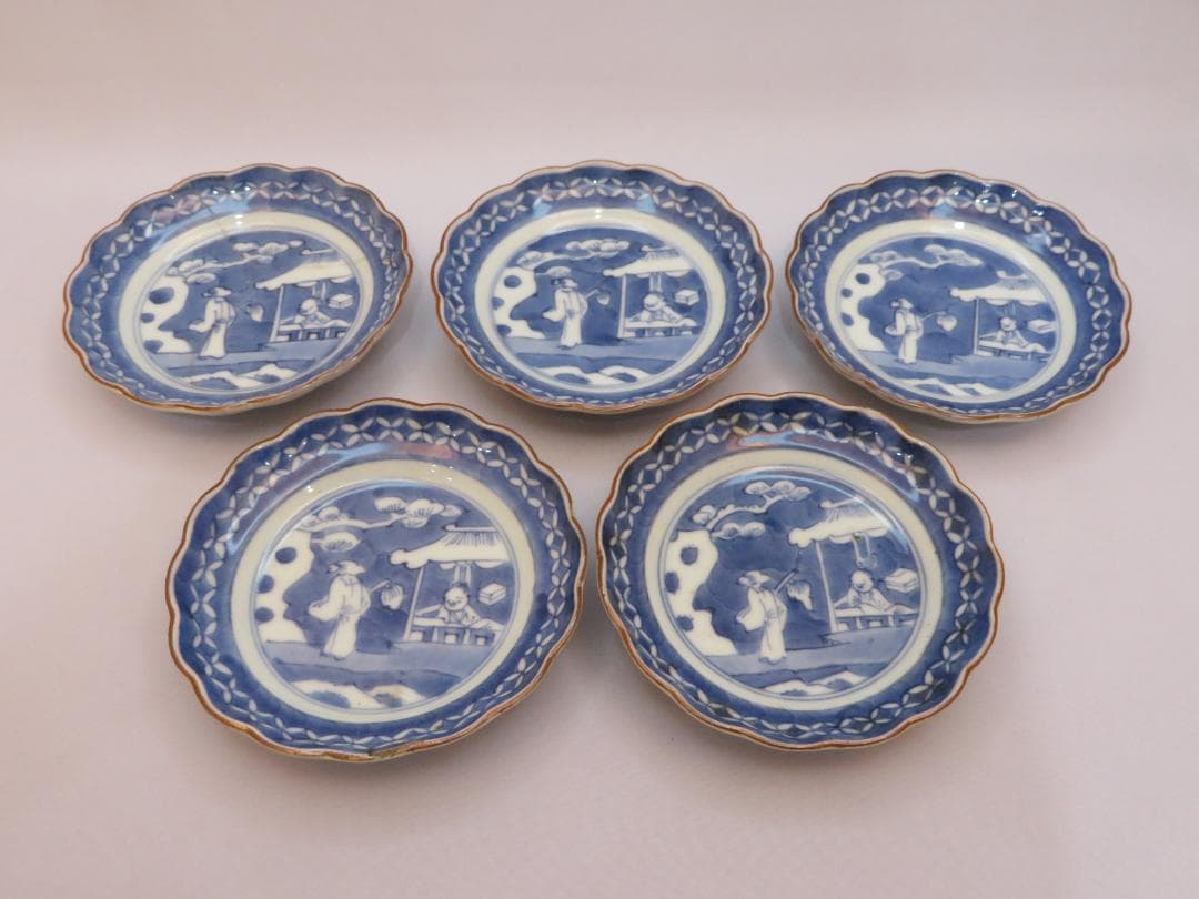 3247　古美術＜値下げ交渉大歓迎＞古伊万里人物像　５枚