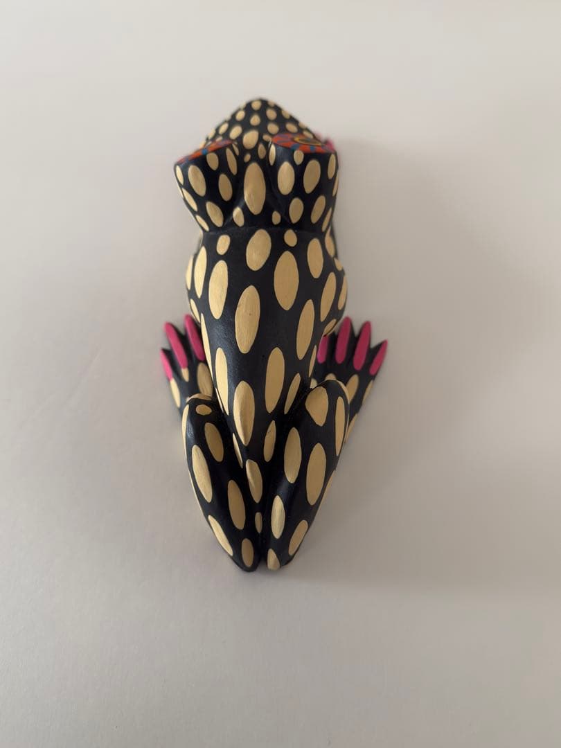 メキシコ　木彫　カエル オアハカン ウッド カーヴィング