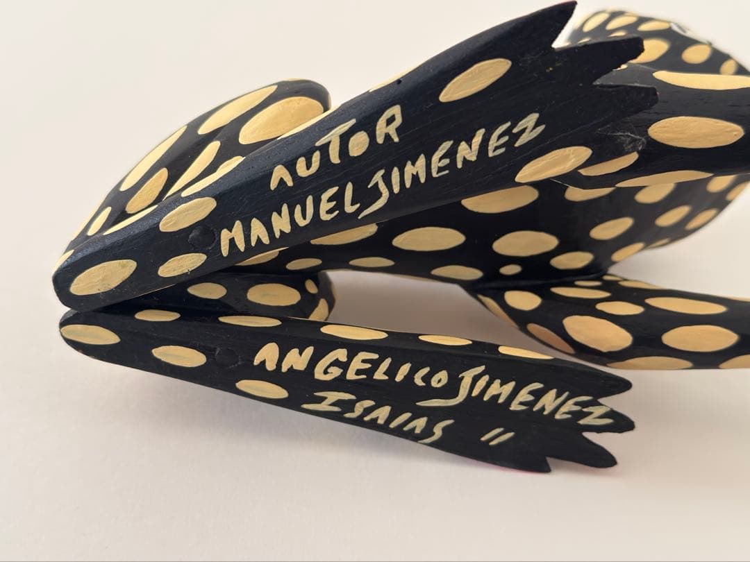 メキシコ　木彫　カエル オアハカン ウッド カーヴィング