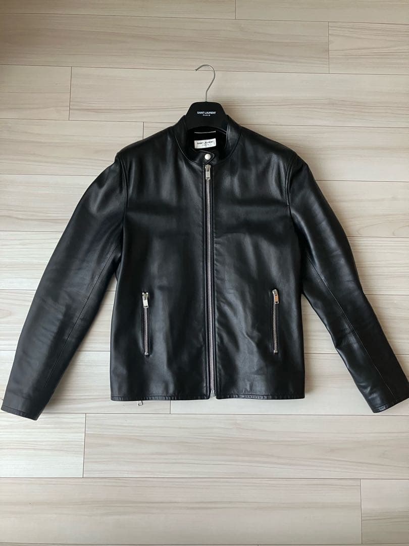 超美品 SAINT LAURENTサンローラン キース レザージャケット 56