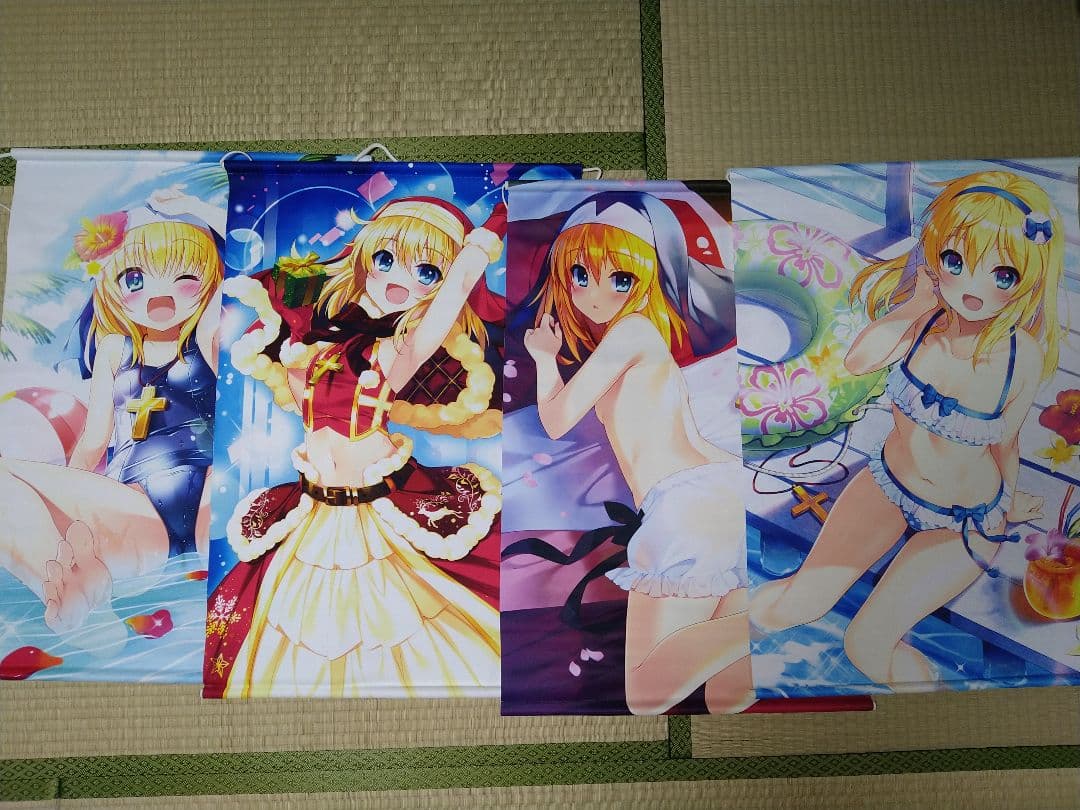 【断捨離】タペストリー一式＋紙ポスター（戦国乙女・リオ・マジカルハロウィン）