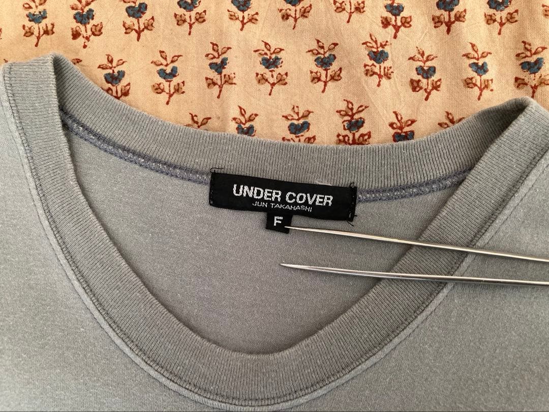 95年初期　アンダーカバー　レオパード柄切替Ｔシャツ☆希少☆