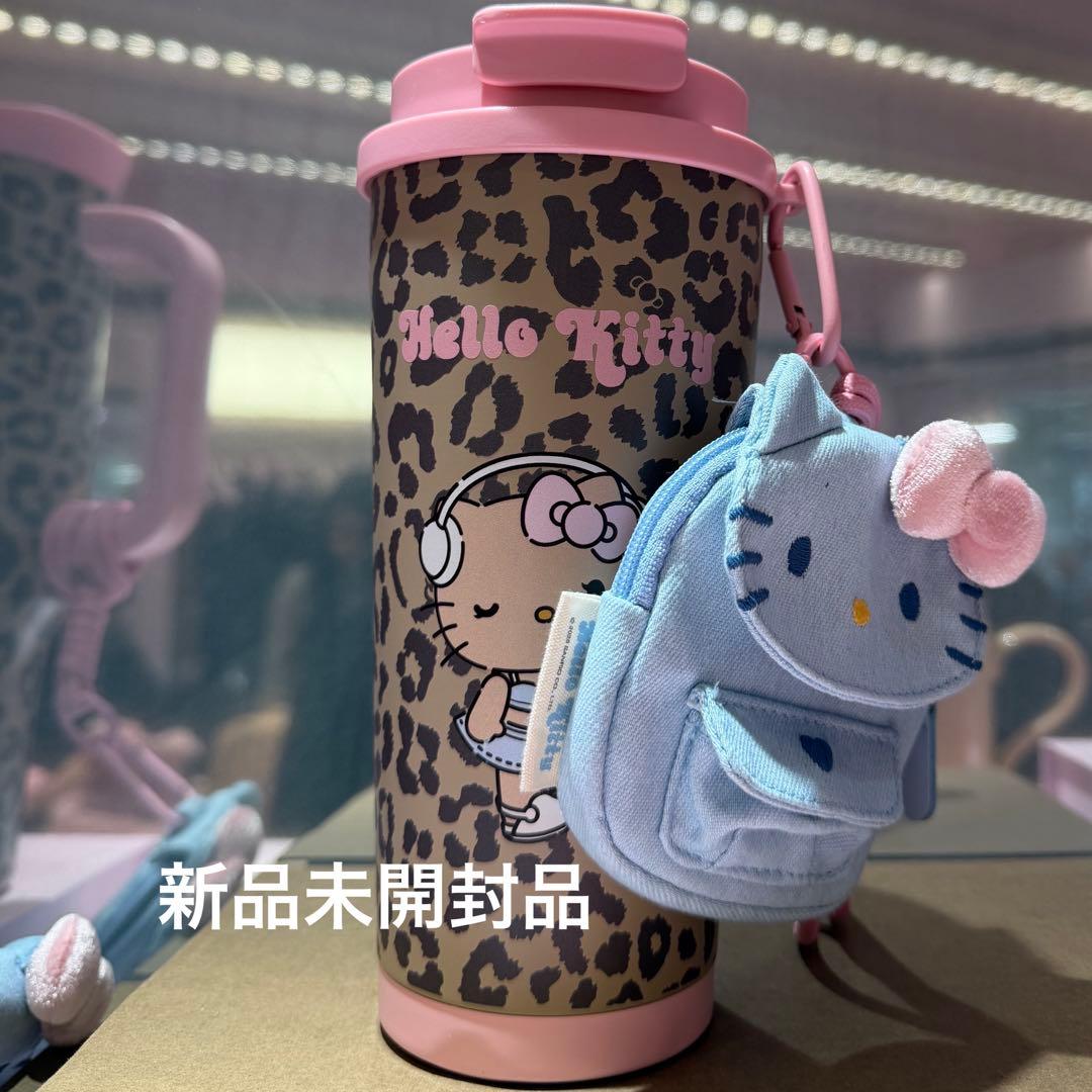 ハローキティ tbh コラボ タンブラー ポーチ 海外 限定 ヒョウ柄 キティ