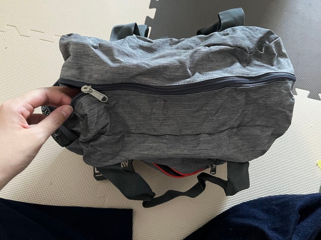 ボストンバッグ 折りたたみ 大容量 軽量 コンパクト 旅行 25L グレー