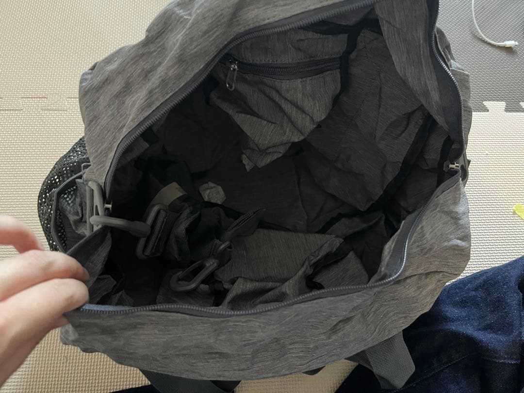 ボストンバッグ 折りたたみ 大容量 軽量 コンパクト 旅行 25L グレー