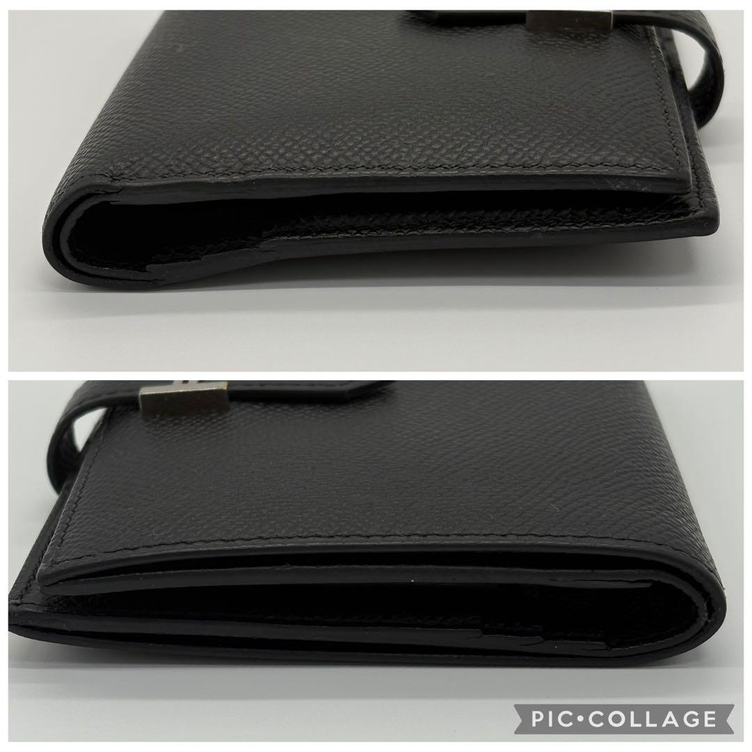 ♡美品♡ エルメス HERMES ベアンコンパクト 二つ折り財布 ブラック