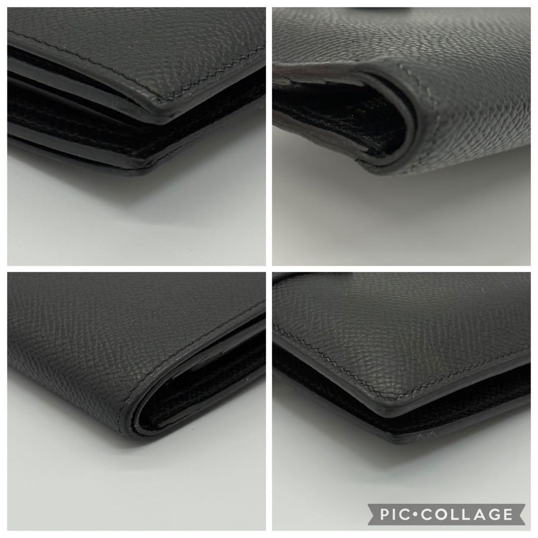 ♡美品♡ エルメス HERMES ベアンコンパクト 二つ折り財布 ブラック