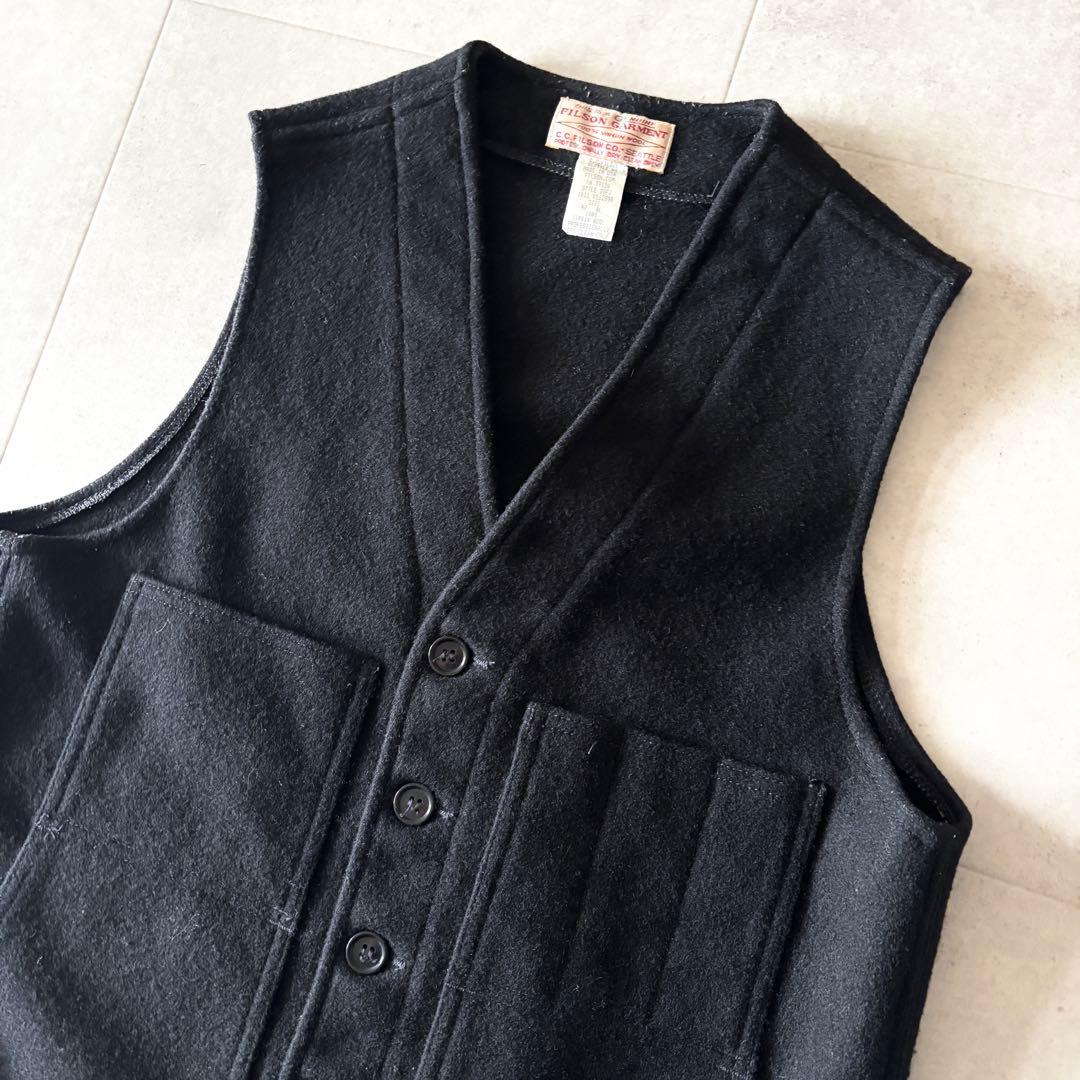USA製 極美品 4,4万 フィルソン マッキーノウールベスト 40 ブラック