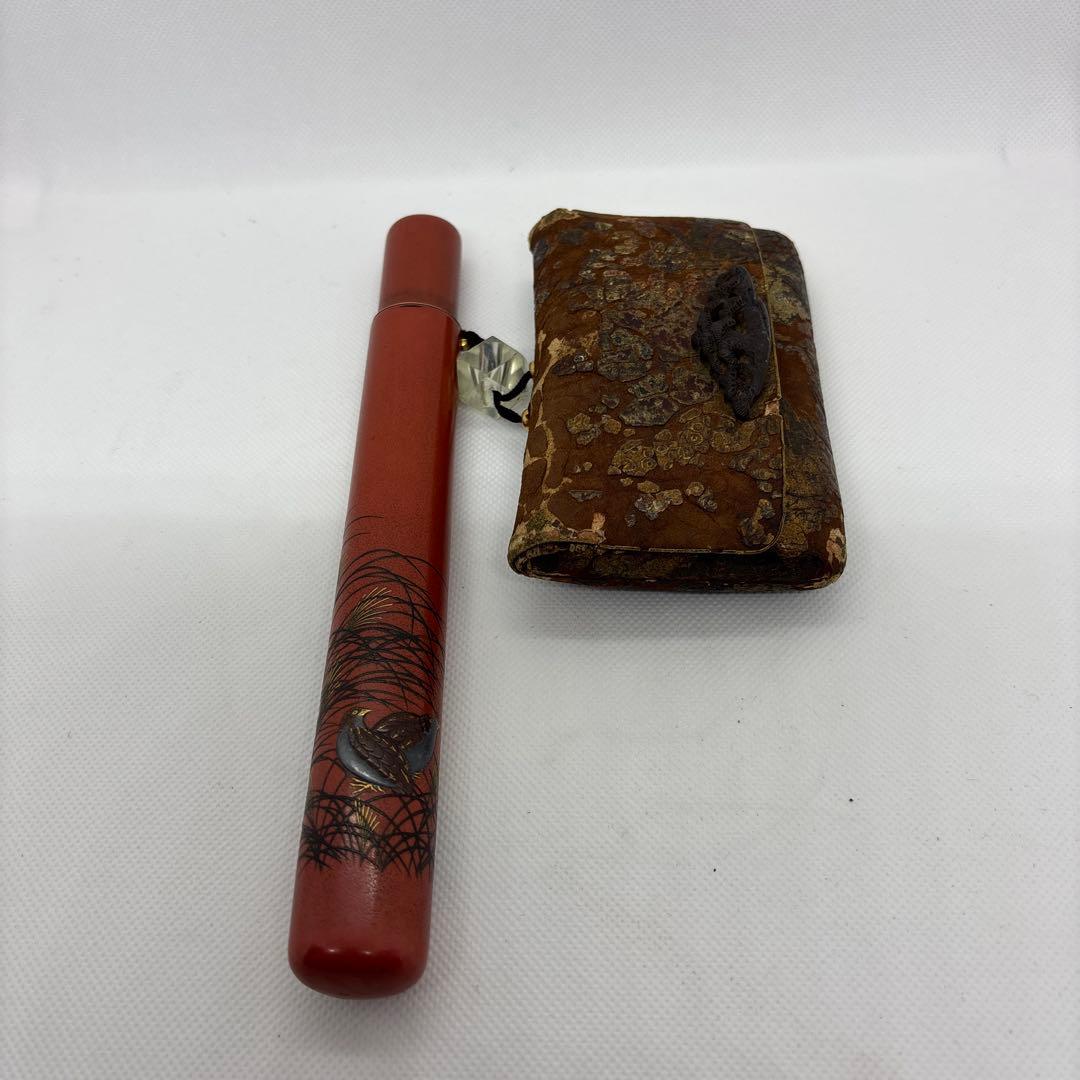 煙管　煙管筒　煙草袋　アンティーク