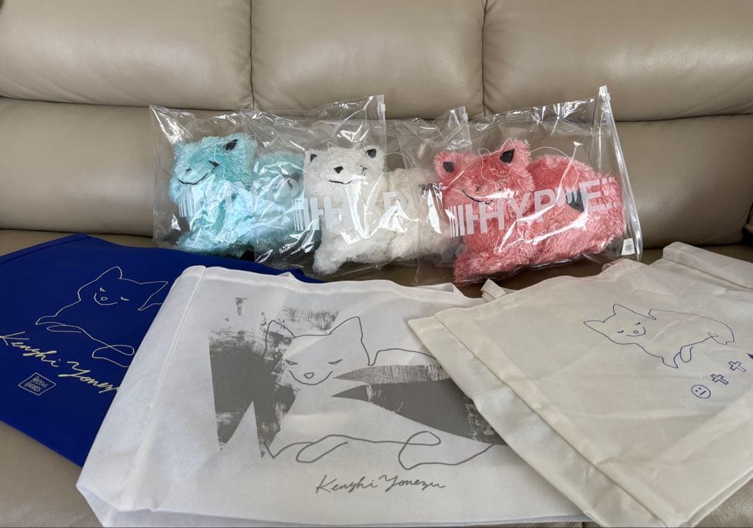 【米津玄師/リイシューねこちゃん3匹&トートバッグ3種類】