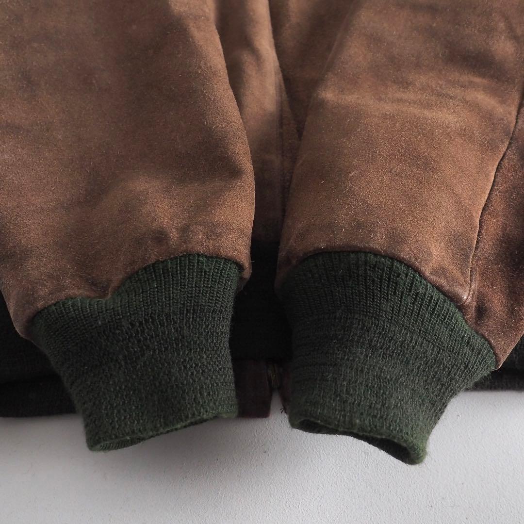Schott　size38　レザージャケット　スエード　ブラウン　美品