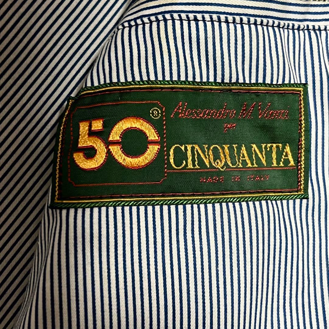 完売品　チンクアンタ×ドレステリア　レザージャケット　ネイビー　イタリア製