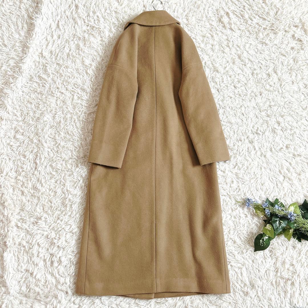プルミエアロンディスモン⁂マンテコ　ロングチェスターコート　キャメルカラー　M