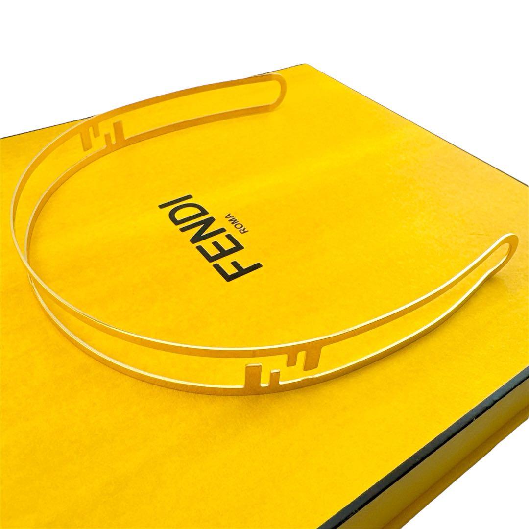 激レア◇化粧箱付き◇フェンディ カチューシャ ゴールド アクセサリー レディース