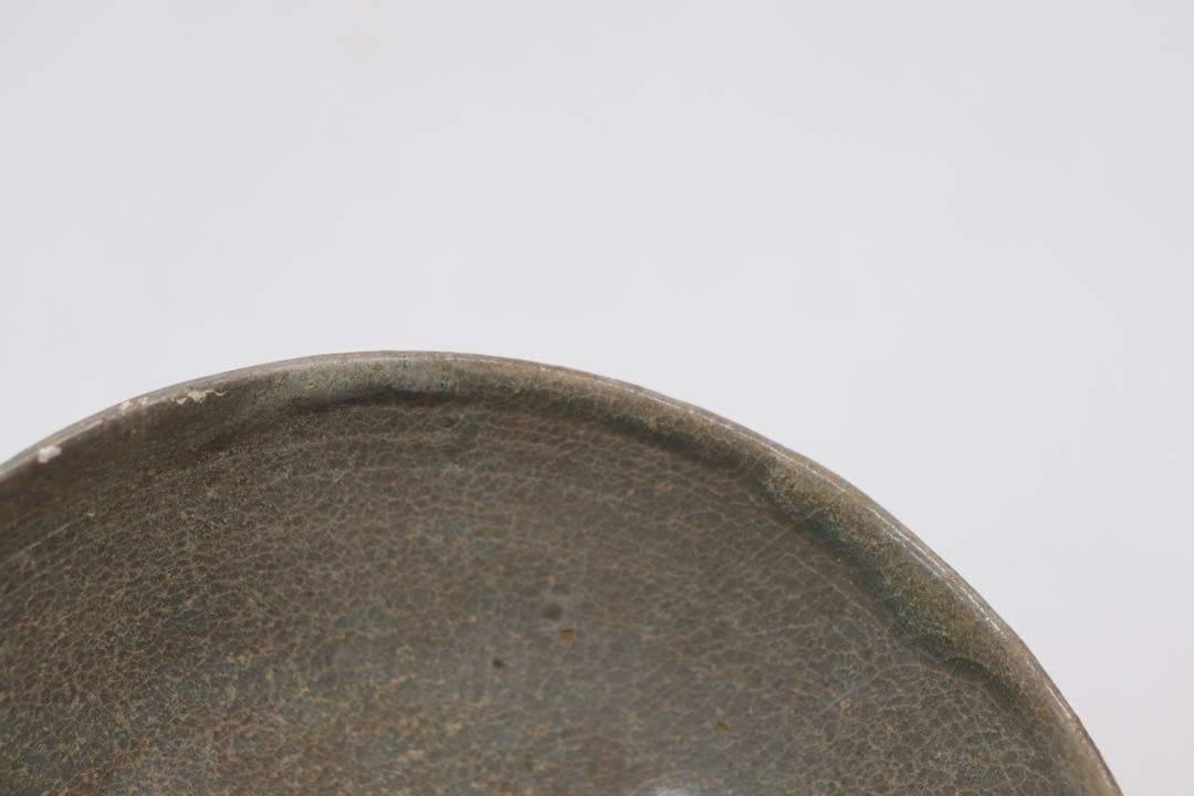 李朝　粉青釉茶碗　アンティーク　送料込み0528