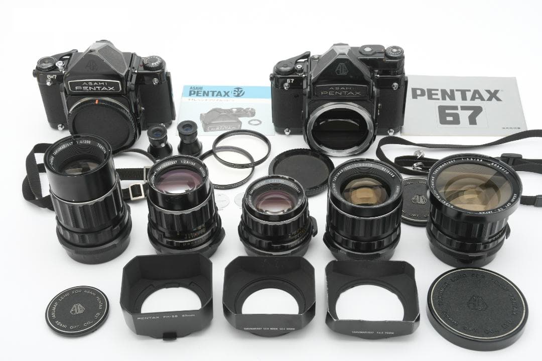 ペンタックス TTL PENTAX 67、PENTAX 6x7 レンズ5本セット