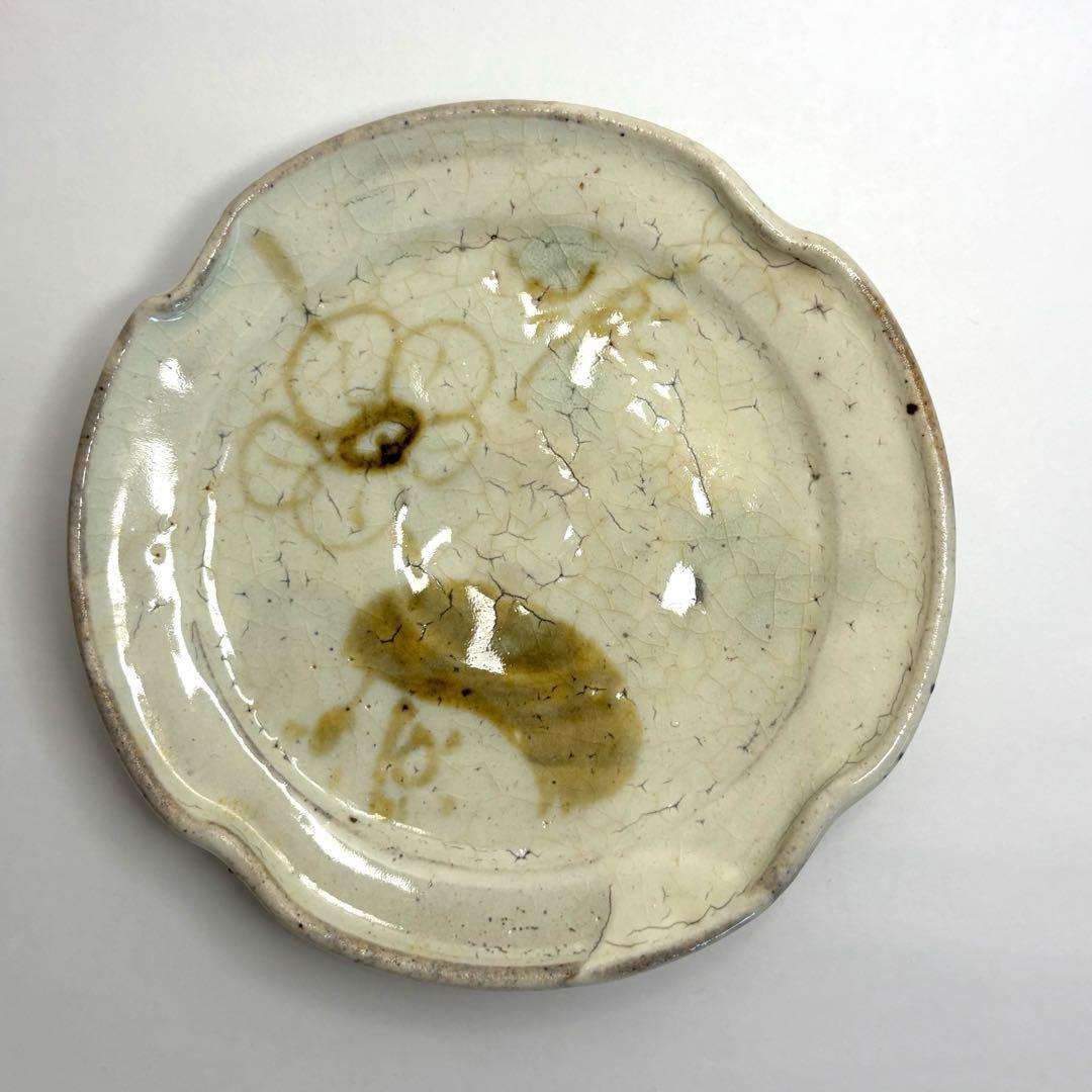 永江港史さん　絵志野焼　鹿　梅　鉢　小皿5枚セット