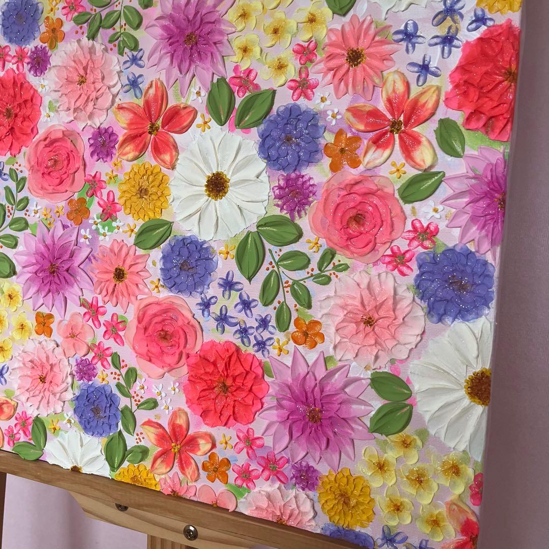 【和さま用ページ】 テクスチャーアート　ボタニカル フラワーアート フランフラン