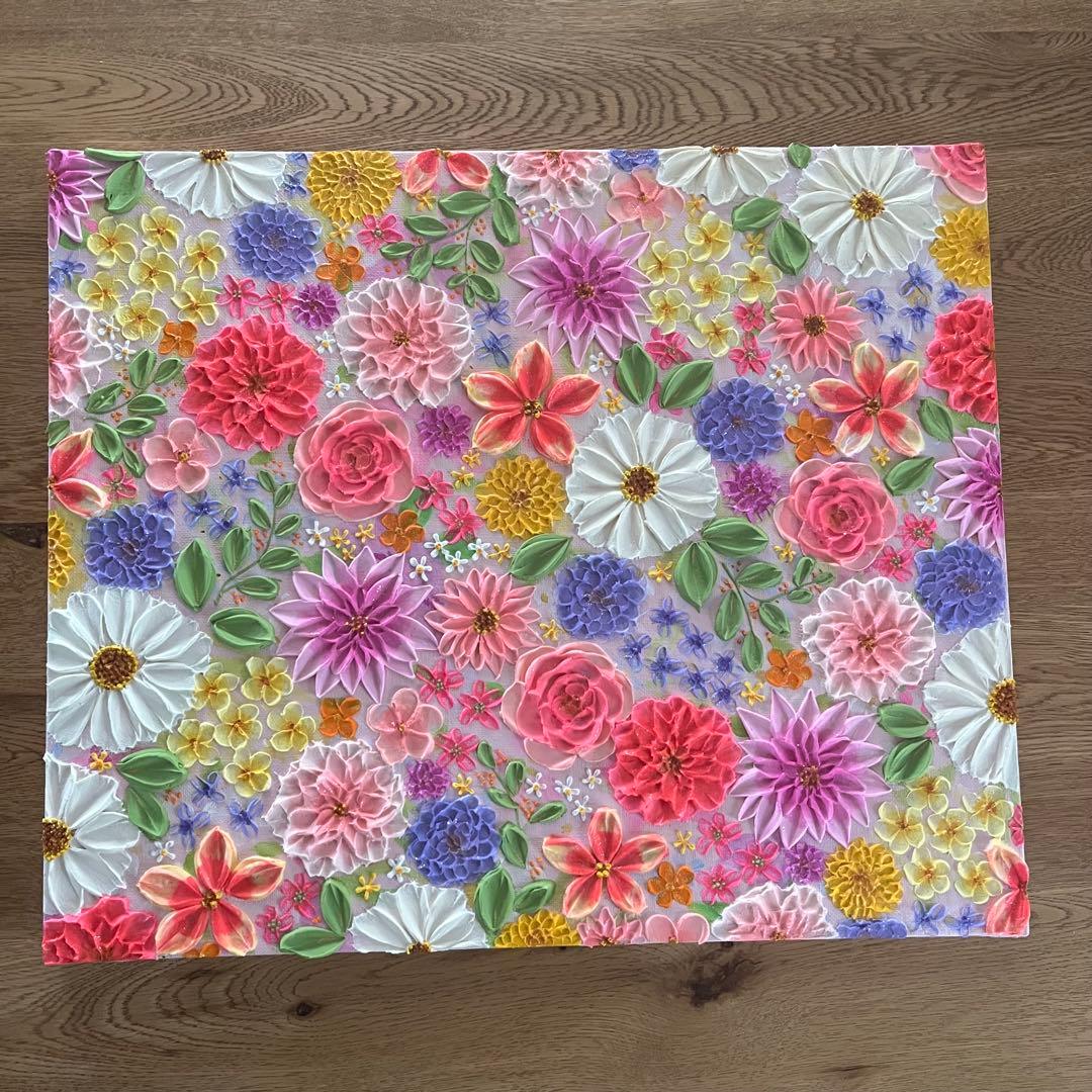 【和さま用ページ】 テクスチャーアート　ボタニカル フラワーアート フランフラン