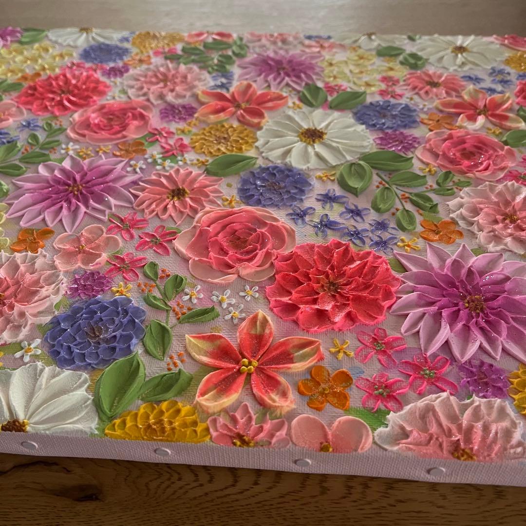 【和さま用ページ】 テクスチャーアート　ボタニカル フラワーアート フランフラン