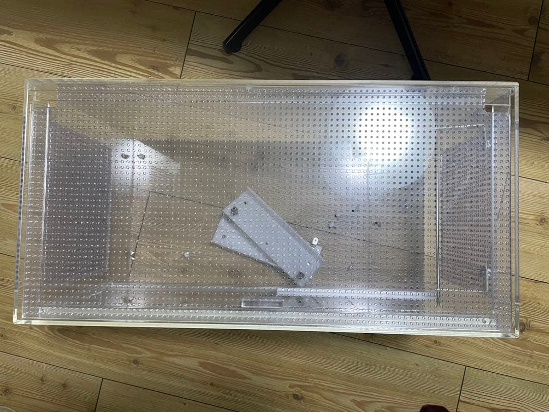 特注　アクリル製飼育ケージ 中型 透明