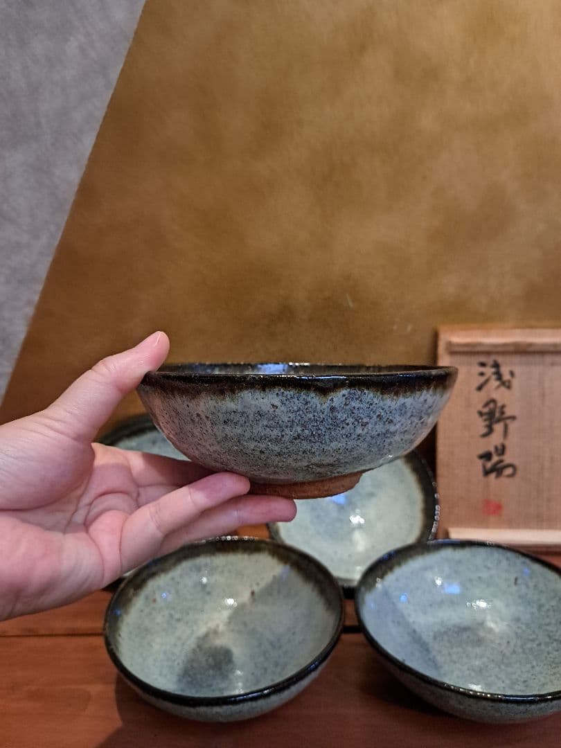 浅野陽　あさのあきら　鉢　皿　5枚　桐箱